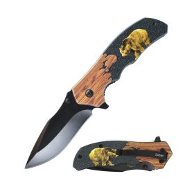 8" Wildlife Folding Knife (style: Bear)
